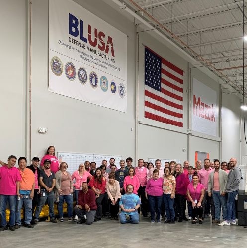 BLUSA Defense Manufacturing Celebrates Breat Cancer Awareness Month
